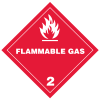 Flammable Gas Hazmat labels