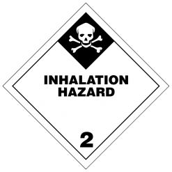 Inhalation Hazard Hazmat labels