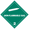 Non-Flammable Gas hazmat labels