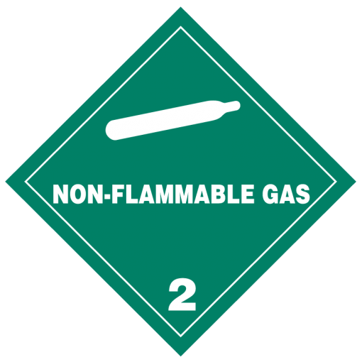 Non-Flammable Gas hazmat labels