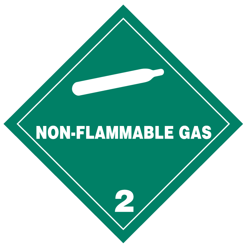Non Flammable Gas Hazmat Labels Transportlabels Com