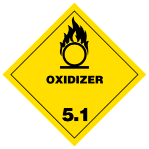 Oxidizer Hazmat Labels