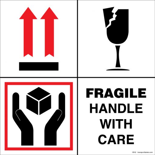 Fragile Handle With Care labels