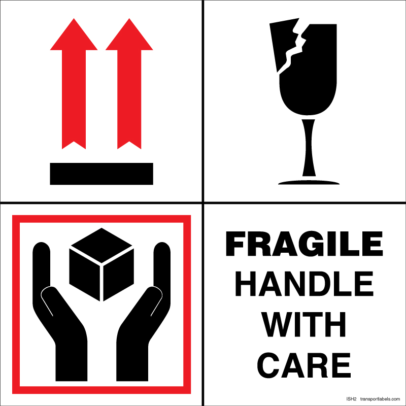 Fragile Handle With Care Labels Transportlabels Com