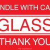 Handle With Care Glass Labels